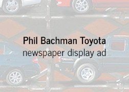 Full-page newspaper ad for Phil Bachman Toyota in Johnson City, TN.