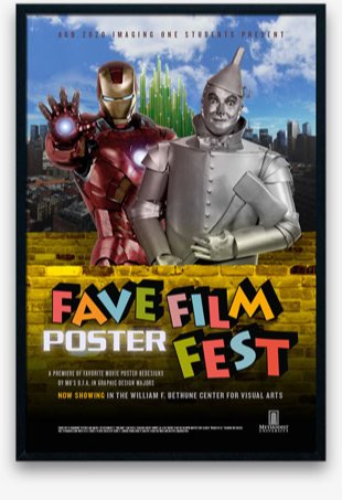 1 of 4 poster demos by Kerry for his digital imaging course.