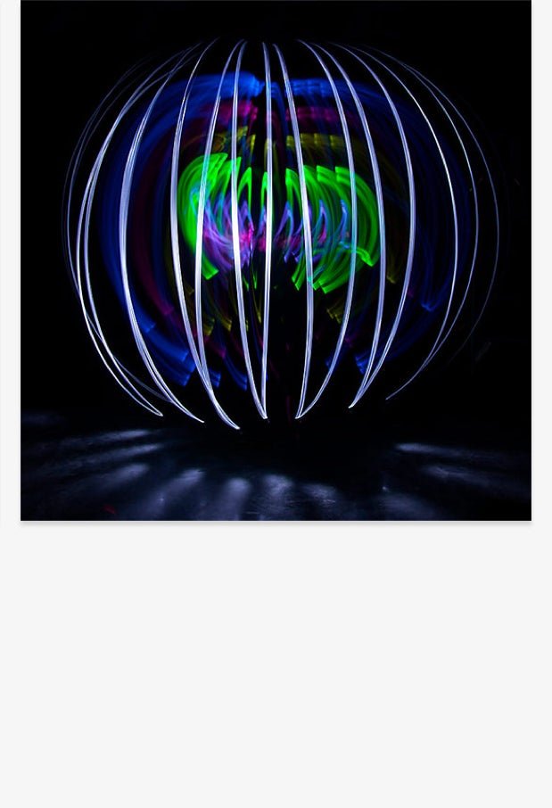 A studio photography project where the light itself becomes the subject.
