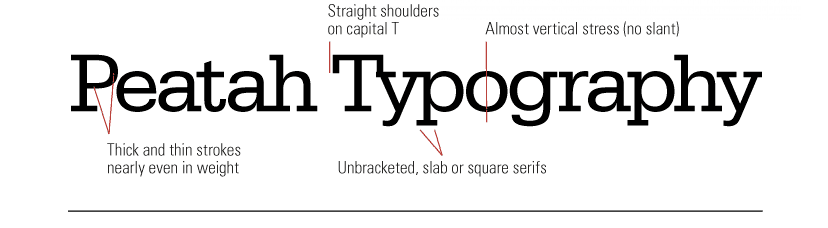 Slab serif traits image